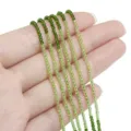 Farbverlauf Grüne Kristall Glas Facettierte Perlen Stränge für DIY Armband Schmuck - 195 Stück/Packung (37cm) / 2mm (0.5mm Loch) / Olivgrün