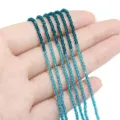 Blaue Farbverlauf Kristallglas facettierte Perlen für DIY handgemachte Armbänder Schmuck. - 195 Stück/Packung (37cm) / 2mm (0.5mm Loch) / Pfauenblau