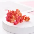 3D gedruckter beweglicher Löwentanz Spielzeug Ständer, orangefarbene China Deko. - Orangerot