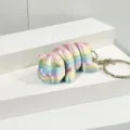 Μπρελόκ Γουρουνάκι Αρθρωτό 3D Εκτύπωση Ουράνιο Τόξο Χαριτωμένο Κρεμαστό Τσάντας - Στυλ 4 (5644706113548)
