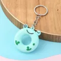 Mignon porte-clés donut grenouille animal sac pendentif mignon voiture clé anneau déco - Lettre O