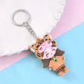 Cute cartoon zodiac girl keychain pendant stylish bag charm for daily use keys gift. - Tiger