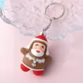 Niedlicher Weihnachts-Weihnachtsmann Cartoon Schlüsselanhänger, weiches Gummi Zubehör. - Weihnachtsmann Stil A (3)