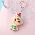 Süßer Weihnachtself Schlüsselanhänger Designer Spielzeug Stil Taschenanhänger Geschenk Metall - Weihnachtself Stil (9)