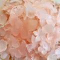 Mixed frosted resin DIY charms close-up, cute pink butterfly and rose shapes for phone cases. - 50 g / Frosted Light Orange Series