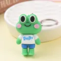 Süßer Frosch Schlüsselanhänger, kreative Cartoon Tasche Anhänger Auto Schlüsselring. - Stil 1 (Weißes T-Shirt Frosch)
