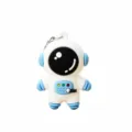 Cute astronaut keychain, soft rubber spaceman pendant for bags and car keys, nice gift. - M / Blue