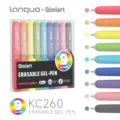 Σετ 9 πολύχρωμων στυλό gel 0,6 mm με δυνατότητα διαγραφής σε έντονα χρώματα ουράνιου τόξου - Πακέτο 9 Βασικών Χρωμάτων Ουράνιου Τόξου (KC260-3)