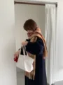 Koreanischer Stil Herbst Winter klassischer karierter Fransen Schal stylisch gemütlich Damen - 180cm / Reiskamel