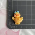 Resin surf duck charm flatback for DIY phone case hair clip crafting size guide view - Surf Duck Glossy Style