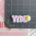 DIY resin letter YYDS charm cabochon for phone case hair clip crafting accessories decoration - YYDS Letter / Glossy / Blue
