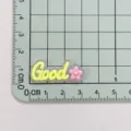 Clear English letter resin charm jelly color DIY accessory for phone case hair rope shoes - Good (Word Plate) / 1 Piece