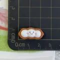 Cute resin peanut cartoon face charm cabochon flatback for DIY phone case hair clip decoden - Smiling Peanut