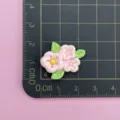 Cute pink resin flower cabochon DIY charm for hair clip phone case craft decoration - Three Pink Cherry Blossoms