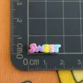 Harz SWEET Buchstaben Anhänger DIY Basteln Zubehör für Handyhülle Haarklammer Detail - SWEET Süß Mini