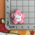Glossy flower bunny resin cabochon DIY craft charm for phone case hairpin decoration. - Watermelon Red Flower Rabbit