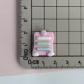 Cute resin memo pad cabochon pink DIY phone case hair clip accessory crafts decor - Glossy Pink