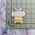 Ciondolo animale in resina carino per custodia telefono DIY, finitura lucida decorazione artigianale. - Koala Rosa (1)