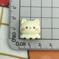 Grazioso ciondolo gatto in resina gialla accessorio fai da te per molletta e custodia telefono - Orso Polpo Giallo