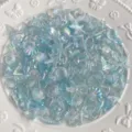 Mélange de charms en résine océan irisée transparente coquillage étoile de mer détails DIY coque. - 50 g / Série Bleue Transparente Océan