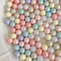 Macaron pearl bead detail shot, colorful loose beads for DIY crafts and phone case deco. - 10mm No-Hole Style (3#) / 50 Pieces Set / Multicolor