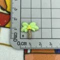 Mini palma lucida resina ciondolo DIY colla crema custodia telefono forcina déco misura - Nuova Testa di Palma / Mini
