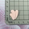 Cute frosted pink leaf resin cabochon charm for DIY hairpin and phone case decoration details. - Pink Three Leaves Style (B079 Frosted Leaf)
