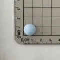Mini cabochon rotondo in resina azzurro charm fai da te per custodia telefono nail art - Blu
