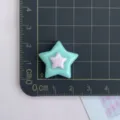 Détail de cabochon étoile brillante en résine pour bricolage coque de téléphone. - Étoile Bord Vert