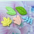 Frosted resin leaf charms assorted maple willow leaf cabochons for DIY phone case jewelry making crafts - Mixed Random One Style (B079 Frosted Leaf)