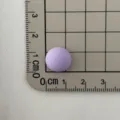 Mini viola rotondo resina cabochon retro piatto DIY artigianato fascino per custodia telefono. - Viola