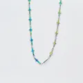 Collana con pendente croce arcobaleno in acciaio inossidabile gioielli moda uomo e donna - Bracciale / 17+5cm / Colorato