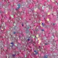 Remplissages en résine rose cœurs perles paillettes pour accessoires de bricolage DIY - Rose rouge