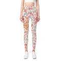 High-waist seamless yoga pants featuring a vibrant colorful leopard print for fitness - S / Colorful Leopard 3