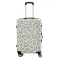 Elastic leopard print luggage protector cover for travel suitcases in high quality material - S / Leopard Print