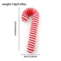 Noel rouge blanc sucre d orge ornament suspendu mousse decoration pour arbre fete - D2-18 Canne Rouge et Blanche 22cm