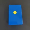 Blue plastic cigarette case for 20 sticks automatic pop up cover protective box design - Blue