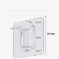 Punch-free acrylic shelf support bracket adhesive partition holder for wardrobe cabinet storage - Reinforced Shelf Support 7cm*7cm