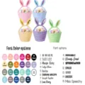 Personalized gingham Easter bunny baskets with custom font and color options - Custom 1 Piece
