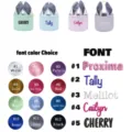 Personalized Easter bunny basket with custom embroidery font and color options. - Custom Set of 3 Pieces