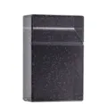 Plastic cigarette case 20 capacity portable flip-top anti-crush black glitter finish. - Silver Glitter - Black