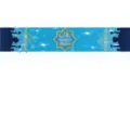 Blauer Eid Mubarak Tischläufer, festlicher Stern Mond Druck für Party Heim Tischdeko 1Stk - Blau Gold Stern Mond Silhouette (17) / 33*180cm