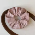 Schickes rosa Samt Haargummi Pferdeschwanz Halter elegantes Stoff Haarseil Damen Haarschmuck - Rosa