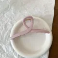 Grande molletta per capelli in acrilico rosa per capelli folti, elegante fermaglio. - Stile Incrociato Rosa