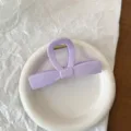 Molla per capelli con fiocco in acrilico lilla elegante accessorio moda donna quotidiano. - Stile con Fiocco Viola
