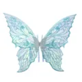 Blue fairy butterfly wings costume prop glitter shimmering party cosplay accessory back decor - 80*48cm / Blue