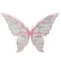 Pink glitter fairy butterfly wings for cosplay, party dress up and holiday decorative wear. - 80*48cm / Pink