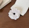 Korean style floral chiffon hair scrunchie cute gentle ponytail holder for women girls - Small Scrunchie