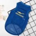Ademend mesh honden vest zomer koele huisdier kleding blauw mouwloos hondje shirt - XS / Blauw