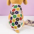 Summer thin pet dog vest with cute colorful floral print, breathable mesh puppy clothes. - All-Over Print Vest - Ditsy Floral